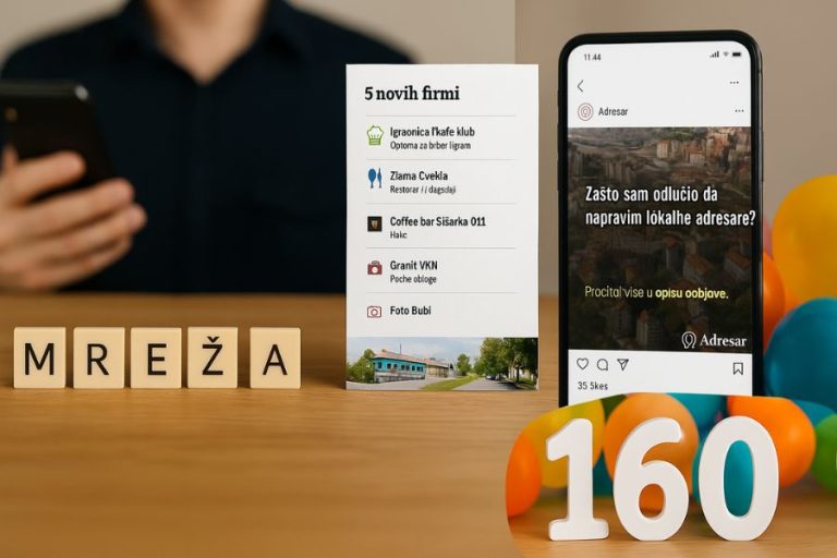 Nove firme, klasične objave i 160 novih pratilaca